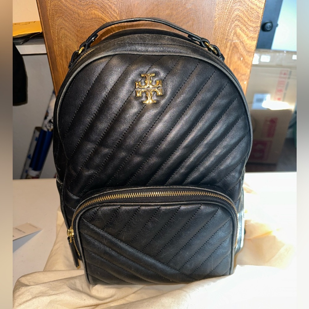 Tory Burch black backpack, comes with dust bag
